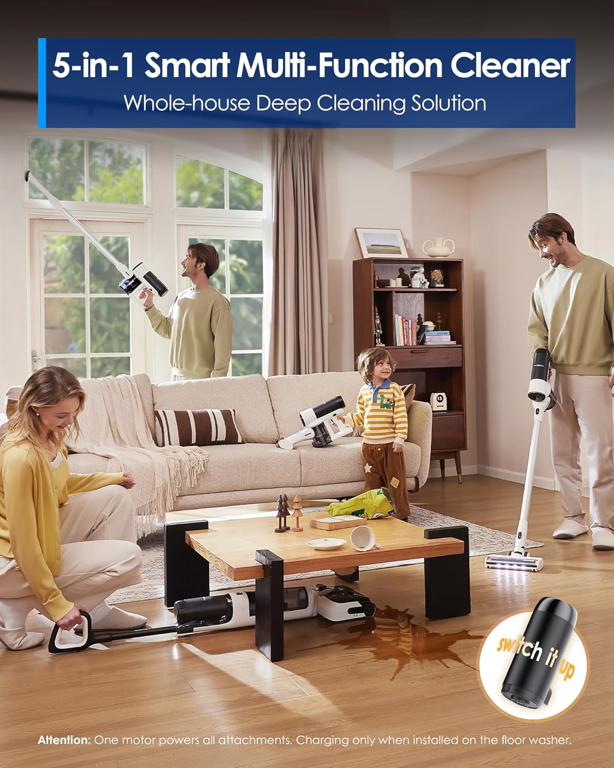 Floor One Switch S6 Stretch Wet Dry Vacuum Cleaner